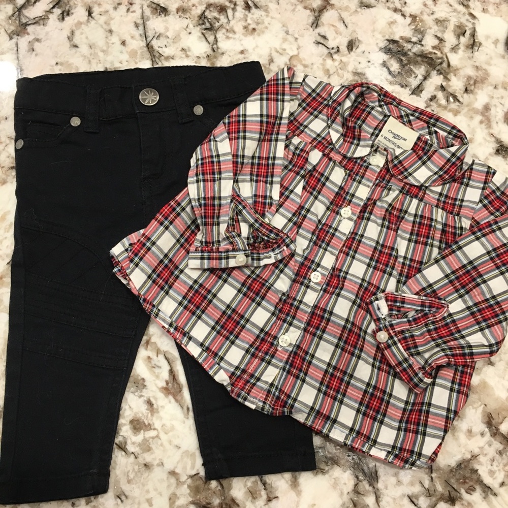 Jeans & shirt baby outfit